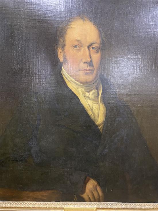 Thomas Arrowsmith (1771-1839), oil on canvas, Portrait of John Pickup, dated 1825, 75 x 62cm